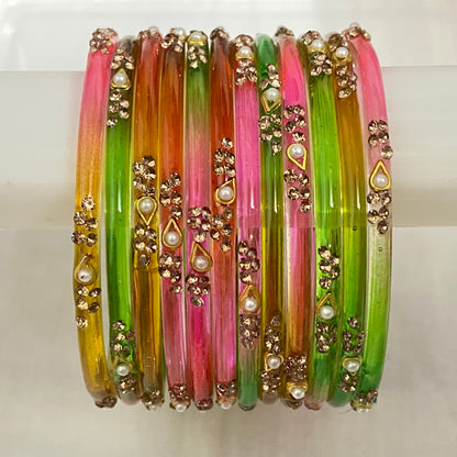 Light Multicolor Sundari Bangles Set