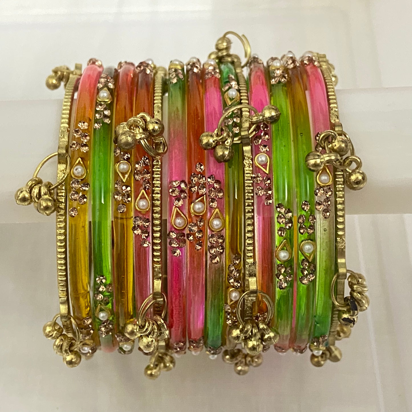 Light Multicolor Sundari Bangles Set