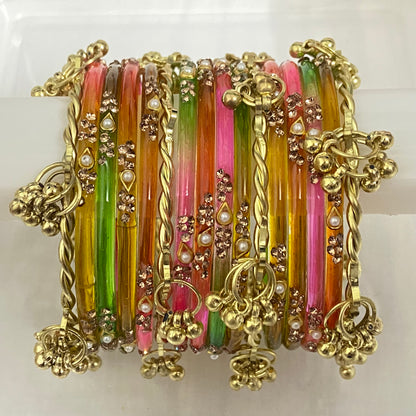 Light Multicolor Sundari Bangles Set
