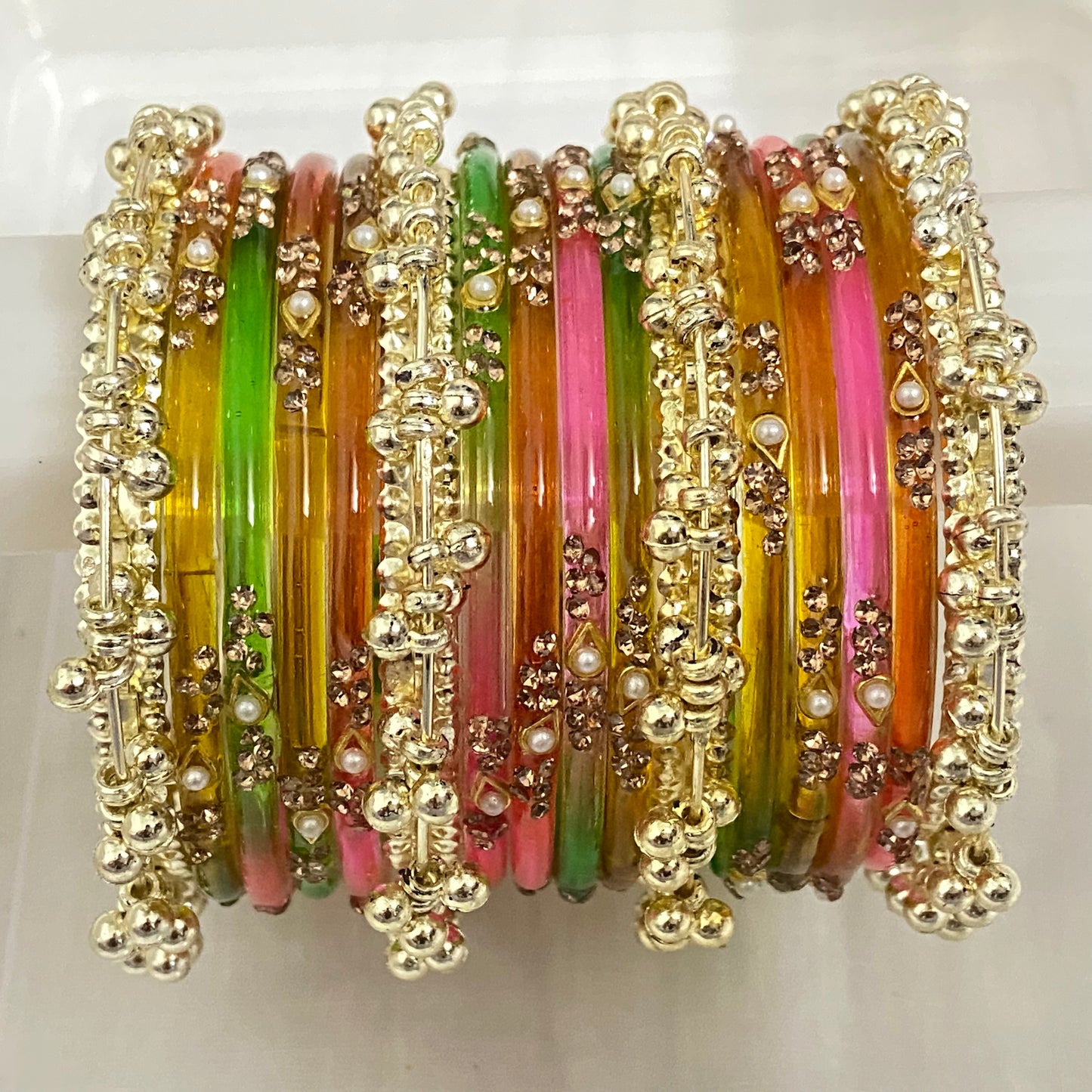 Light Multicolor Sundari Bangles Set
