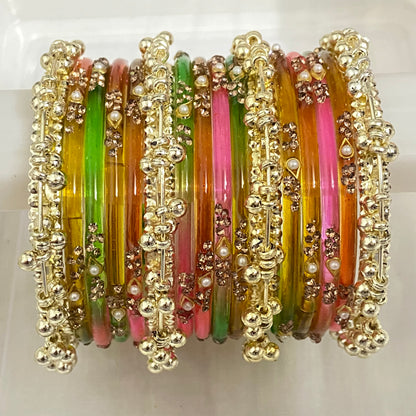 Light Multicolor Sundari Bangles Set