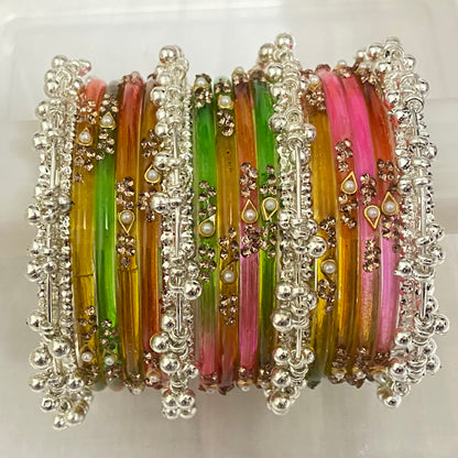 Light Multicolor Sundari Bangles Set