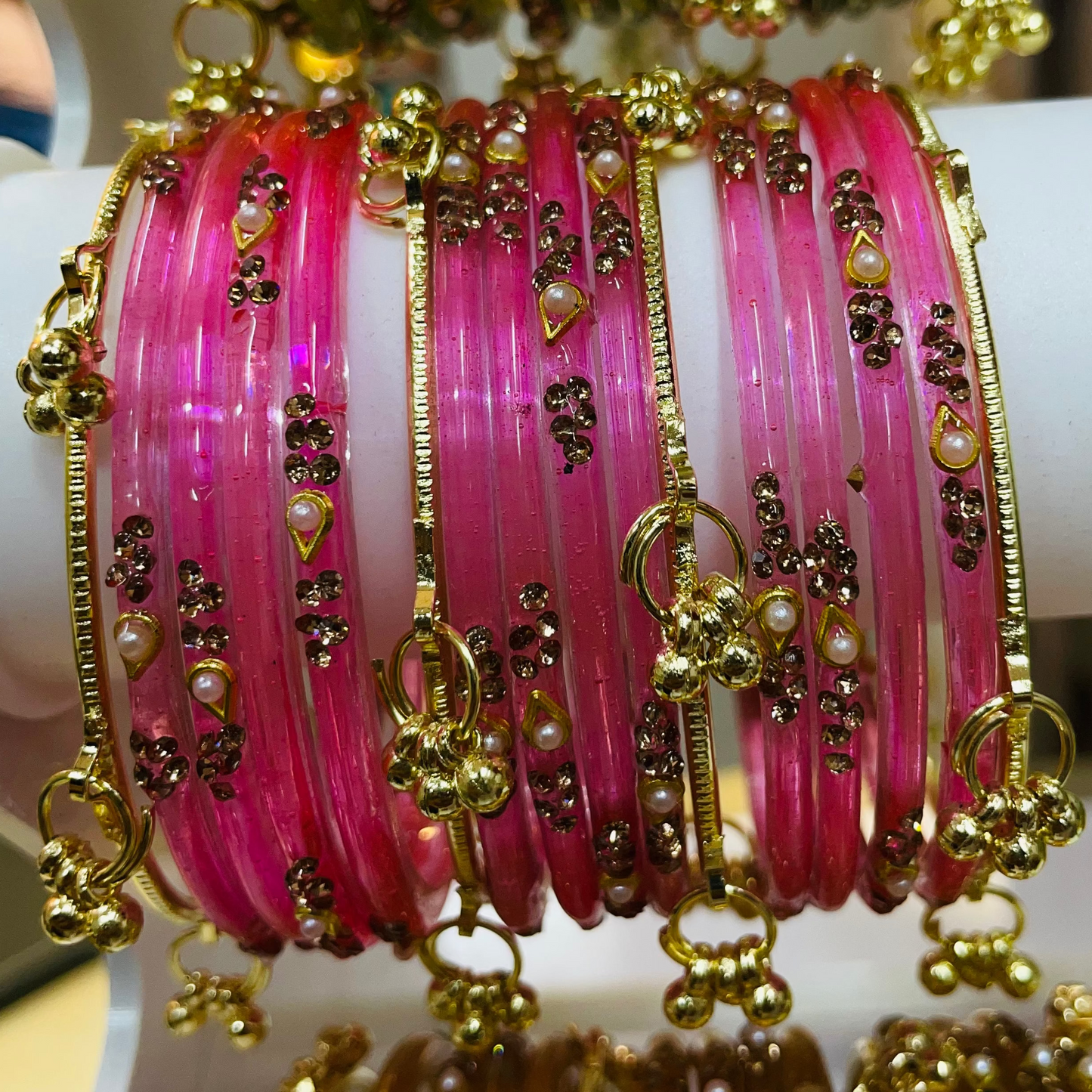 Pink Sundari Bangles Set