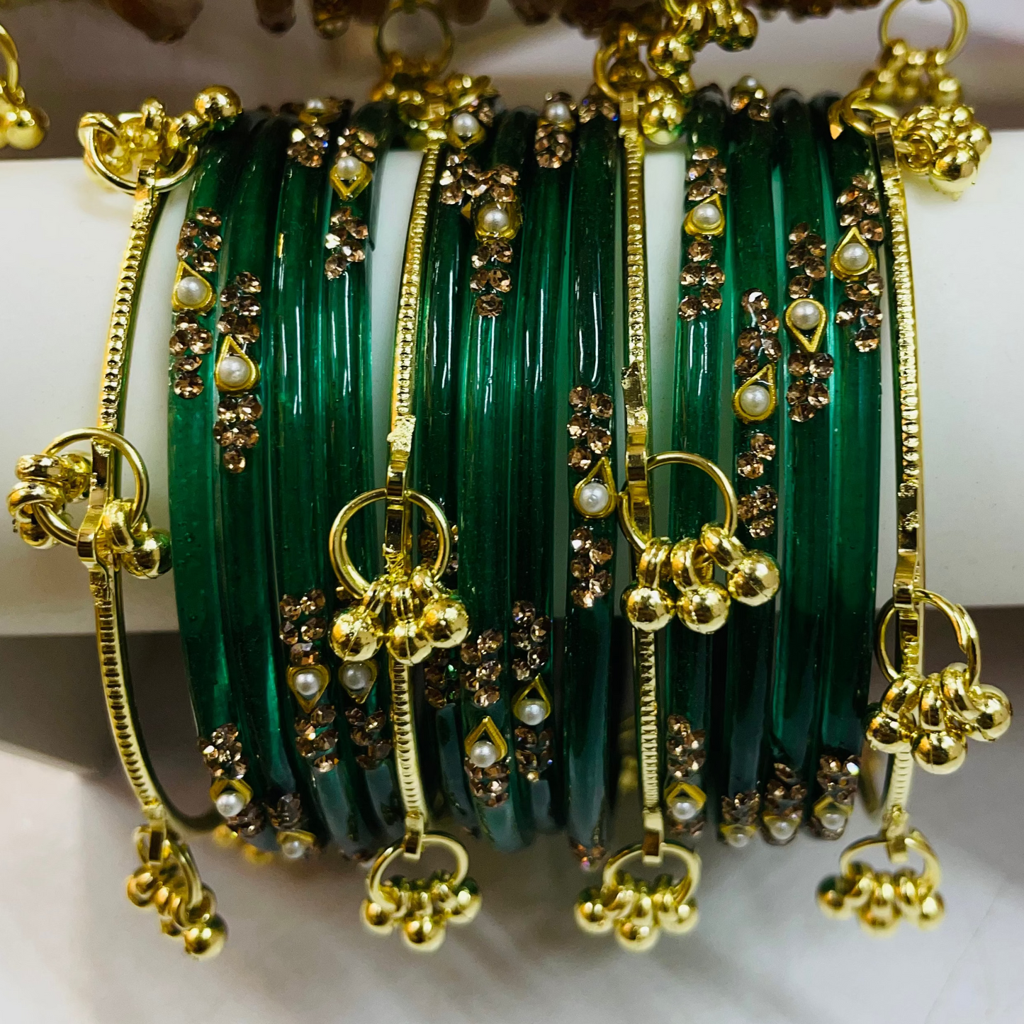 Green Sundari Bangles Set