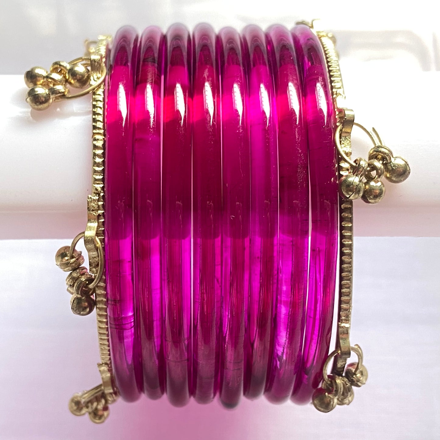 Rani Pink Jelly Bangles Set