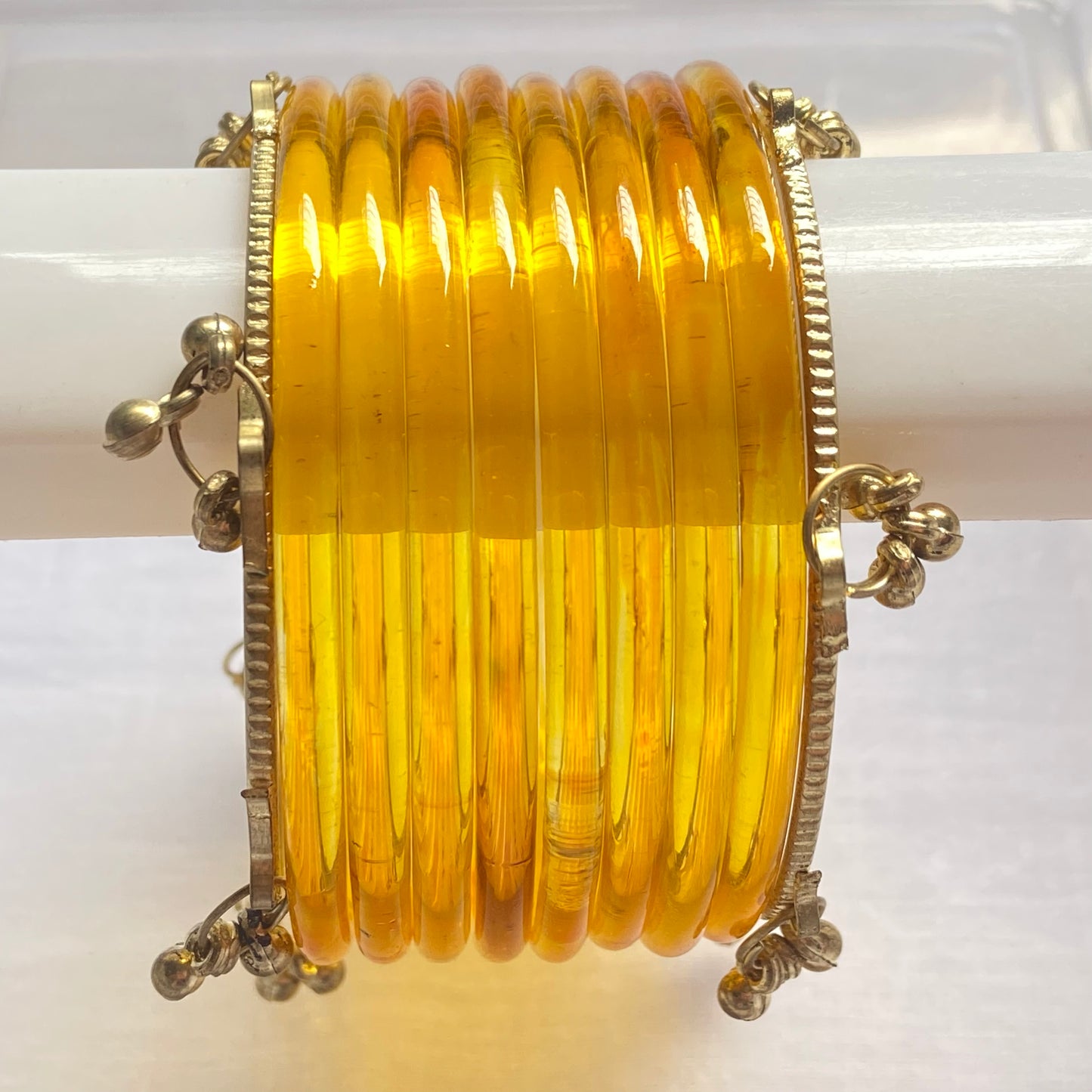 Golden Jelly Bangles Set