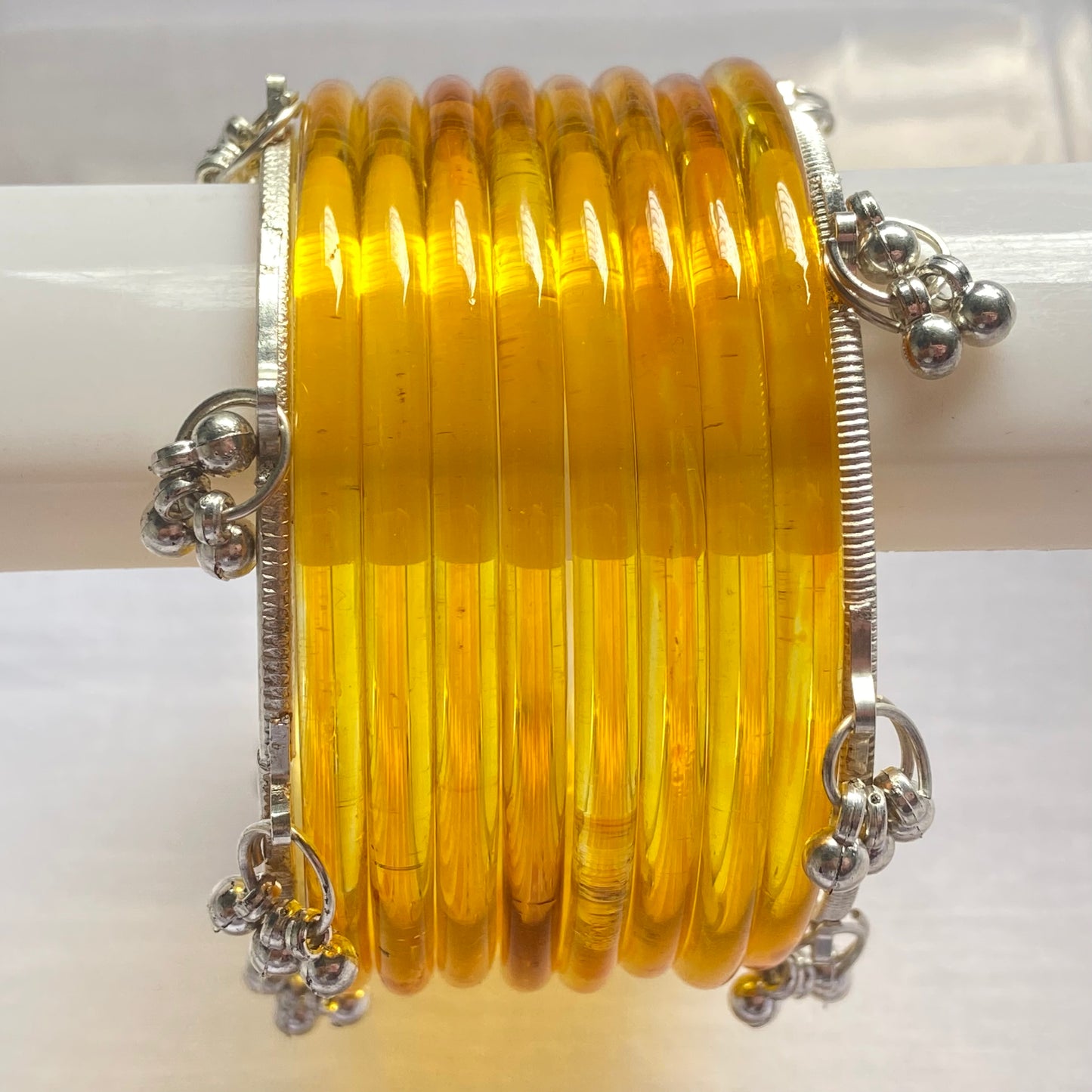 Golden Jelly Bangles Set