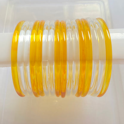 Golden Jelly & Water Bangles Combo