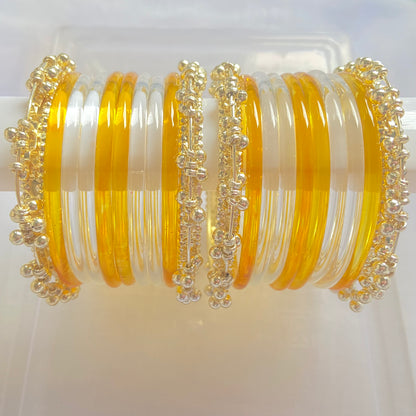 Golden Jelly & Water Bangles Combo