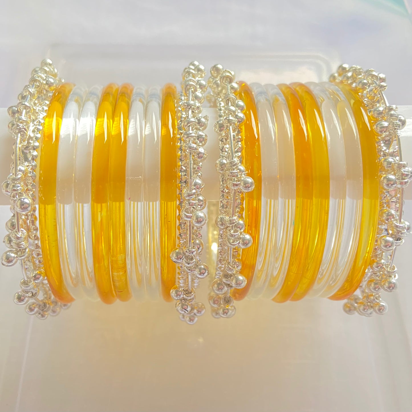 Golden Jelly & Water Bangles Combo