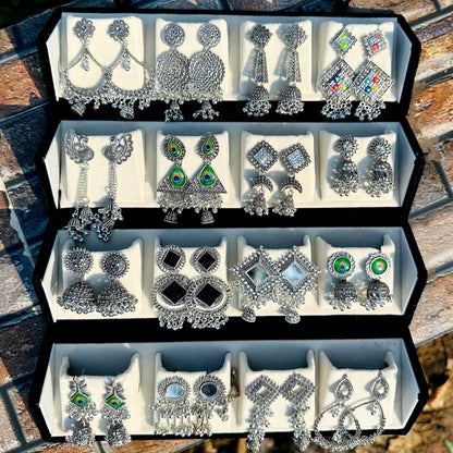 16 Pairs Jhumka with Box