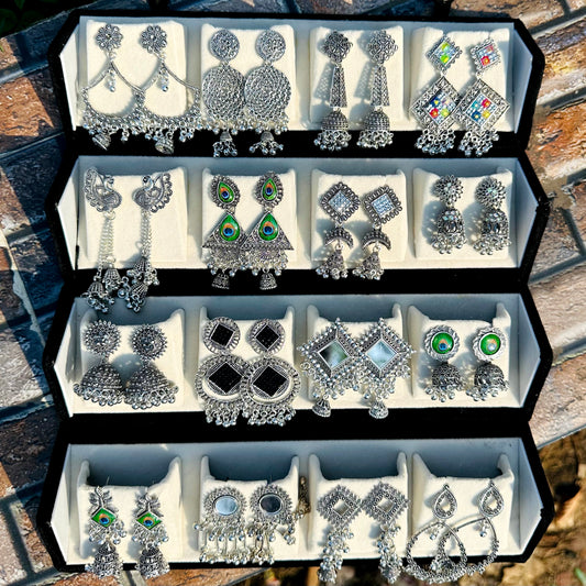 16 Pairs Jhumka with Box