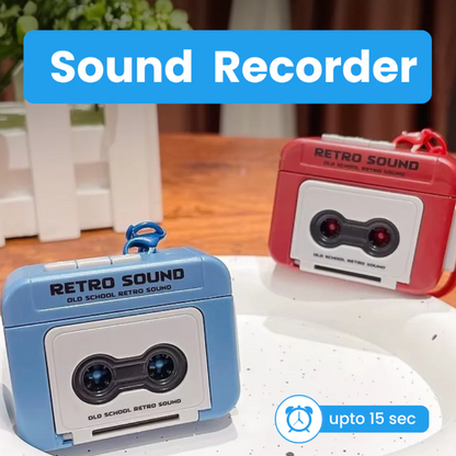 Retro Audio Recorder Keychain