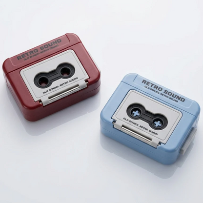 Retro Audio Recorder Keychain