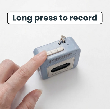 Retro Audio Recorder Keychain