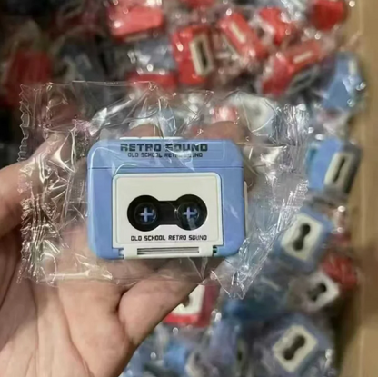 Retro Audio Recorder Keychain